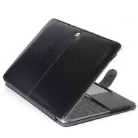 Macbook Pro 15.4 Protective Case PU Leather Ultra Soft Bussiness Full-Body Shockproof Cover Anti-scratch Cover Slim Lightweight for Apple Pro 15.4 inch Black INorton