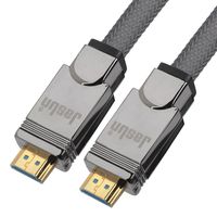 Jasun HDMI 2.0 Ultra HD Cable 5 ft 4K 60Hz 3840 x 2160 x 60Hz 26AWG 18Gbps 4:4:4 HDR 12bit Tinned Copper Cord Shelled with Compressed Zinc for Perfect Heat Dissipation Gaming PS4 XBOX TV Monitor