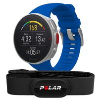 POLAR VANTAGE V - Premium GPS Multisport Watch for Multisport & Triathlon Training (Heart Rate Monitor, Running Power, Waterproof), Pro (Includes H10 HRM Chest Strap), Blue