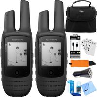 Garmin Rino 700 2 Pack 2-Way Radio + GPS Navigator (010-01958-20) Accessory Bundle