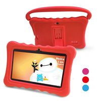 Kids Tablet,Yue Ying 7 inch Tablet for Kids,Google Android 6.0,Per-Installed iWawa APP,IPS Display Screen,1GB+8GB,Wi-Fi,Bluetooth (Red)