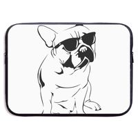 CRSJBB219 Ash Frenchie French Bulldog Laptop Sleeve Bag 13 15 Inch Notebook Computer PC Neoprene Protection Case Cover Pouch Carrier Holder