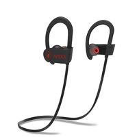 APEKX Bluetooth Earbuds, Sport Wireless Headphones Noise Cancelling in-Ear Earphones for Running Gym Sweatproof Secure Fit Headset with Mic(Black)
