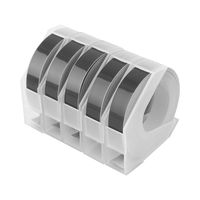 9mm x 3m Label Maker Tape Compatible with Dymo Embossing Label Maker 5Rolls