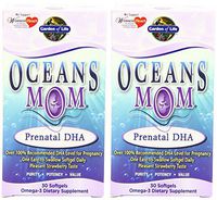 Garden of Life Oceans Mom, Prenatal DHA - 30 Softgels (2 Pack)