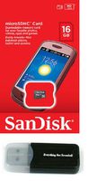 SanDisk 16GB MicroSD Memory Card works with LG Lucid 3 L80 VOLT L35 G3 G PAD 7.0 8.0 10.1 Vista G3 S Cat 6 Stylus L20 L30 L50 Freedom II L Bello Fino with Everything But Stromboli Memory Card Reader