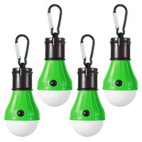 Doukey LED Camping Lights [4 Pack] Portable LED Tent Lanterns 4 Modes for Backpacking Camping Hiking Fishing Emergency Light Battery Powered Lamp for Outdoor and Indoor (Green)
