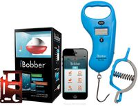 ReelSonar iBobber Classic Wireless Bluetooth Smart Fish Finder, Bluetooth Scale/Tape Measure 99Lb/45kg & Fish Lip Gripper, Blue & Zonoz 11-in-1 Mini Pocket Multi-Z-Tool (Bundle)
