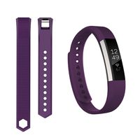 Keasy Replacement Bands Compatible for Fitbit Alta and Fitbit Alta HR, Sport Bands for Men Women (Purple,Large(6.7"-8.1"))