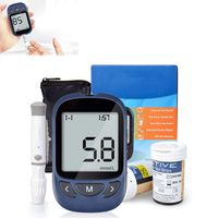DZWJ Blood Glucose Monitoring Kit, Diabetes Test Kit Blood Sugar Testing Kit with Test Strips X 50 and Lancet X 50 -in Mmol/L