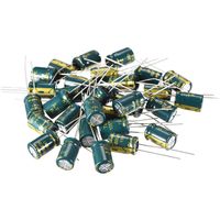uxcell Aluminum Radial Electrolytic Capacitor Low ESR Green with 1000UF 10V 105 Celsius Life 3000H 8 x 12 mm High Ripple Current,Low Impedance 30pcs