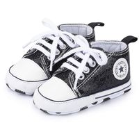 Save Beautiful Baby Girls Boys Canvas Sneakers Soft Sole High-Top Ankle Infant First Walkers Crib Shoes