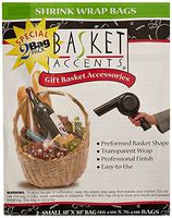 Basket Accents Shrink Wrap Bags Small 18"X30" 2/Pkg-Clear