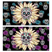 World Buyers Decorative Matches, Set of 2 matchboxes, Daisy Skull