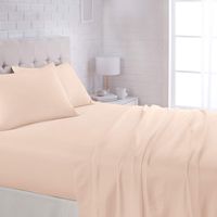 AmazonBasics Lightweight Super Soft Easy Care Microfiber Sheet Set with 16" Deep Pockets - King, Blush Pink