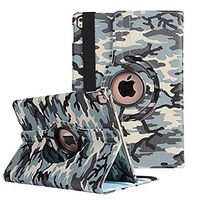 iPad 2 Case,TechCode New 360 Degrees Rotating Stand Smart Case Cover Polka Dot Pattern Case for iPad 2,iPad 3,iPad 4 9.7 inch