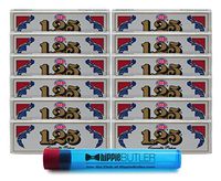 Job 1.25 Silver - Light Rolling Papers (12 Packs) with Hippie Butler KewlTube