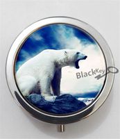 BlackKey Polar Bear 3-Compartment Decorative Pocket Gift Box Case Organizer for Pill, Color 1 -2275