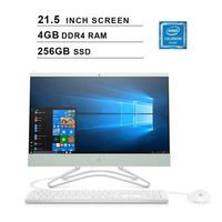 2019 HP Pavilion All-in-One 21.5 Inch FHD 1080P Desktop (Intel Celeron G4900T 2.9GHz, 4GB DDR4 RAM, 256GB SSD, Intel UHD Graphics 610, WiFi, Bluetooth, HDMI, Windows 10) (Mint)