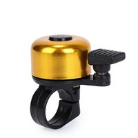 JPLZi 2019 for Safety Cycling Bicycle Handlebar Metal Ring Black Bike Bell Horn Sound Alarm (Gold)