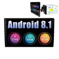 Eunavi 2 Din 10.1'' Quad Core in Dash Double Din Android 8.1Car Radio GPS Navigation with Bluetooth 2G RAM+16G ROM,Support 3G WiFi Bluetooth SWC