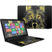 MightySkins Skin Compatible With HP 15t Laptop 15.6" (2017) - Neon Wolf | Protective, Durable, and Unique Vinyl Decal wrap cover | Easy To Apply, Remove, and Change Styles | Made in the USA