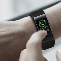 LEANO Smart Bluetooth Bracelet Step Counter Heart Rate Blood Pressure Information Push Smart Watches