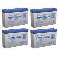 Powersonic 6V 7Ah SLA Replacement Battery for McPhilben 662.842.7212-4 Pack