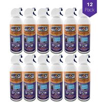 Impact Select Air Duster Compressed Canned Air Keyboard Computer Cleaner Dust Off 10oz Can with Straw (12 Pack)