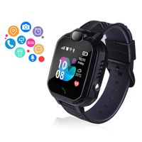 ZOPPRI Smartwatch for Kid, IP67 Waterproof 1.44 inchTouch Screen Watches. GPS Tracker with SOS and Pedometer with Camera Phone Watch. Smartwatch for 3-14 Year Old Children Girls Boys (H1black)