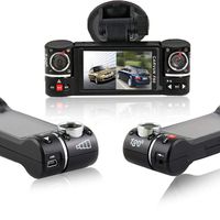 inDigi Dash Cam 2.7" TFT LCD Dual Camera Rotated Lens Car DVR w/IR Night Vision - New