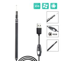 Kimfoxes Ear Otoscope USB Ear Cleaning Endoscope Scope Inspection Camera with 6 Adjustable LED Lights for Windows & Mac. Device