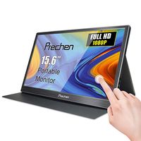 Prechen Portable Touchscreen Monitor,15.6 inch USB Touch Screen Monitor 1920x1080 Resolution with Dual HDMI Interface USB Powered Compatible PS3/PS4 XBOX360 Computer Laptop Raspberry pi 1 2 3
