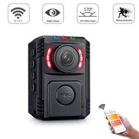 GZDL Police Body Camera with Night Vision for Law Enforcement Video Recorder - HD 1080P Motion Detection - Surveillance Pocket Body Worn Camera - Mini Portable Body Camera Wifi Wireless with Phone App