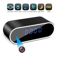 Hidden Camera Clock Spy Camera WiFi Wireless Full HD 1080P Security Camera Night Vision Motion Activated Indoor Outdoor Small Nanny Cam for Cars Home Apartment