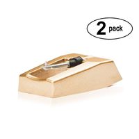 Record Player Needle Replacement w/ Diamond Tip - 2 -Pack - Compatible with Crosley, Jensen, Pyle, Detrola & More - Superior Sound - Protect Your Vinyl - 3000Hrs of Playback - Quick Install