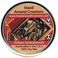Premium 100% All Natural Soy Wax Aromatherapy Candle -16oz Tin -Indian Sandalwood: A warm, sweet, rich woodsy fragrance.