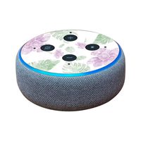 MightySkins Skin Compatible with Amazon Echo Dot (3rd Gen) - Water Color Flowers | Protective, Durable, and Unique Vinyl Decal Wrap Cover | Easy to Apply, Remove, and Change Styles | Made in The USA