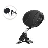 INNOGLOW Motorcycle Adjustable Driver Backrest Plug-In Rider Backrest Fit For Harley Davidson Touring Electra Glide Road Glide Street Glide Road King (Harley Davidson)