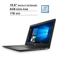 Dell Newest Inspiron 15 3583 15.6-Inch Premium Laptop, Intel Quad Core i7-8565U up to 4.6GHz, Intel UHD 620, 8GB DDR4 RAM, 1TB SSD, USB, HDMI, WiFi, Bluetooth, Windows 10