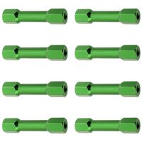Hobbypark 8-Pack M3x28mm Aluminum Standoffs Spacer Hex for RC Quadcopter Replacement (Green)