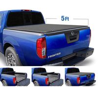 Tyger Auto Black T1 Soft Roll Up Truck Tonneau Cover for 2005-2020 Nissan Frontier 2009-2014 Suzuki Equator Fleetside 5' Bed TG-BC1N9034