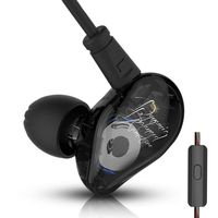 KZ ED16 in Ear Monitor,Yinyoo Wired Noise Cancelling Earbuds with Microphone Cable Stereo Bass HiFi Over Ear Headphones Earphones Hybrid Dynamic Drivers and Balanced Armature for Workouts Sports(mic)