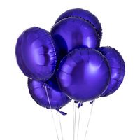 Purple Round Balloon 18 Inches Foil Balloons Mylar Helium Balloons for Birthday Party Wedding Baby Shower Decorations, Pack of 20