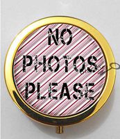 BlackKey No Photos / Pictures Please 3-Compartment Decorative Pocket Gift Box Case Organizer for Pill, Color 2 -933