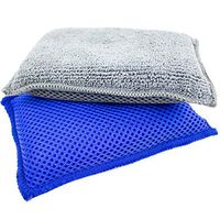 Zwipes Microfiber Dish & Kitchen Sponges | Super Scrub |Multipurpose | 2 Count