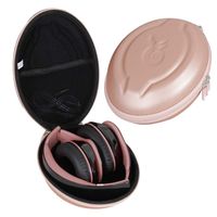 Hetmitshell Hard EVA Travel Case Fits Mpow 059 Bluetooth Headphones Over Ear Hi-Fi Stereo Wireless Headset Foldable Soft Memory-Protein Earmuffs (Rose Gold)