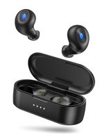 Wireless Earbuds, TaoTronics Bluetooth 5.0 Headphones SoundLiberty 77 Bluetooth Earbuds IPX7 Waterproof Hi-Fi Stereo Sound Open to Pair Free to Switch Single/Twin Mode with 20H Playtime (Renewed)