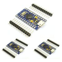 FTCBlock Pro Micro ATmega32U4 5V/16MHz Module Board with 2 Row pin Header for arduino Leonardo Replace ATmega328 Pro Mini (3pcs)