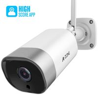 Wi-Fi Outdoor Security Camera by A-Zone, High Score App, 1080P, IP66, Two-Way Audio, Motion Detect and Alert, Night Vision and Cloud Storage